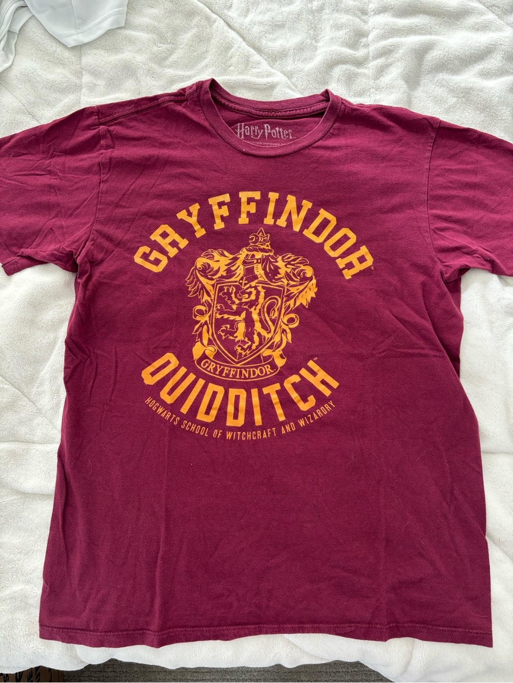 Warner Bros. Gryffindor Quidditch Short Sleeve Tee - Maroon